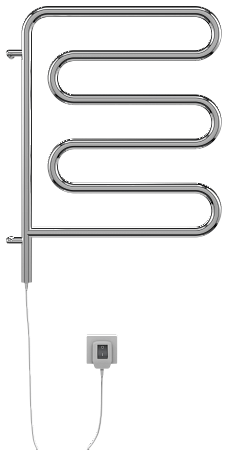 Электро 25 Ш-обр 450х570 поворотный Полотенцесушитель  TERMINUS Йошкар-Ола - фото 2