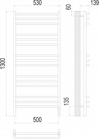 Соренто П15 500х1300 электро (sensor quick touch) Полотенцесушитель  TERMINUS Йошкар-Ола - фото 3