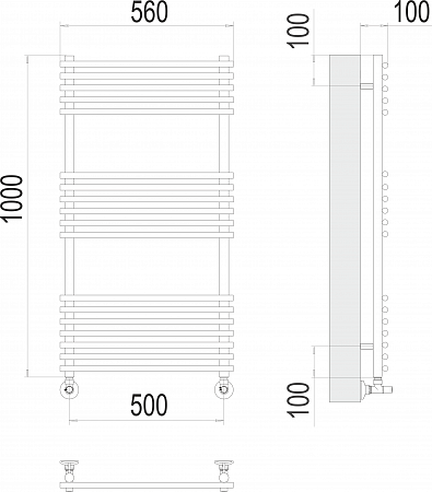 Ватра П18 500х1000 Полотенцесушитель  TERMINUS Йошкар-Ола - фото 3